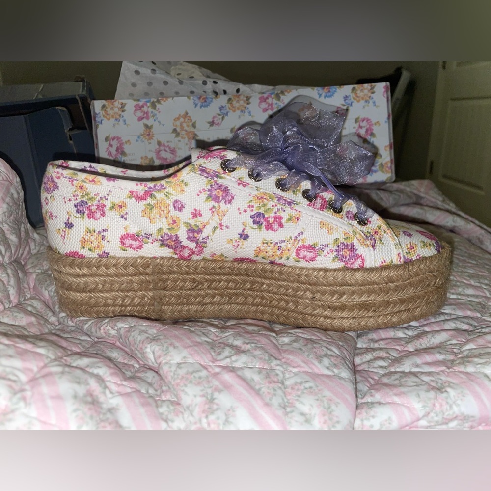 LoveShackFancy X Superga shoes